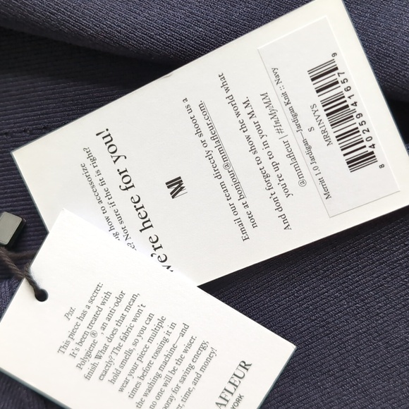 NWT MM LAFLEUR The Merritt Jardigan Jersey Blazer Navy Women's Size Small - Picture 5 of 12